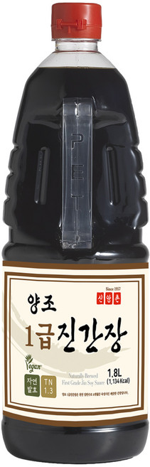 신앙촌 양조 1급 진간장, 1.8L, 1개
