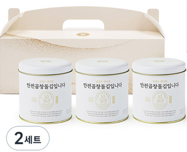 만전김 만전곱창돌김입니다 22g x 3p, 2세트