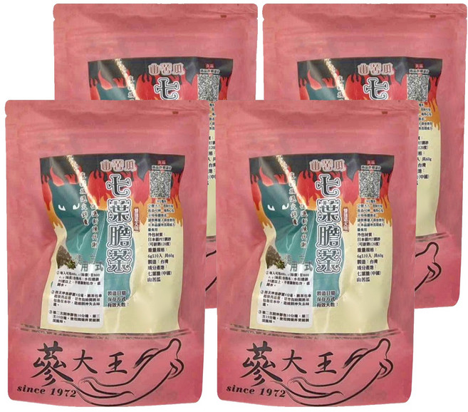 蔘大王 山苦瓜七葉膽茶包, 6g, 10包, 4袋