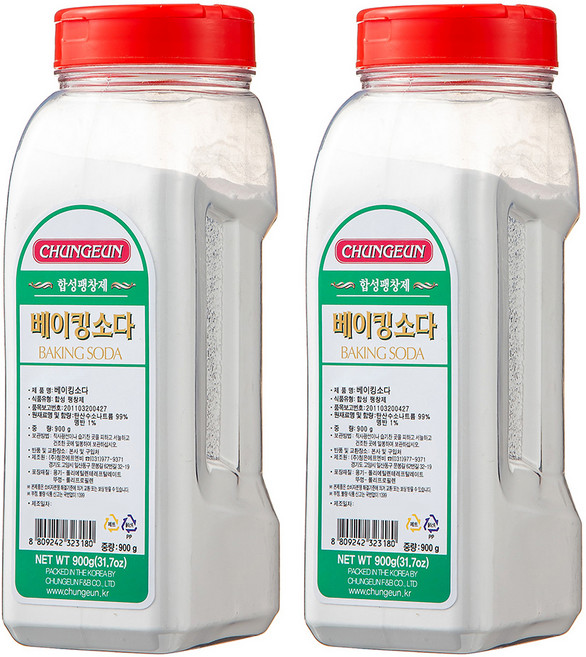 청은 베이킹소다, 900g, 2개
