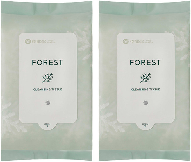 그린핑거포레스트 클렌징 티슈 30매, 30매입, 2개