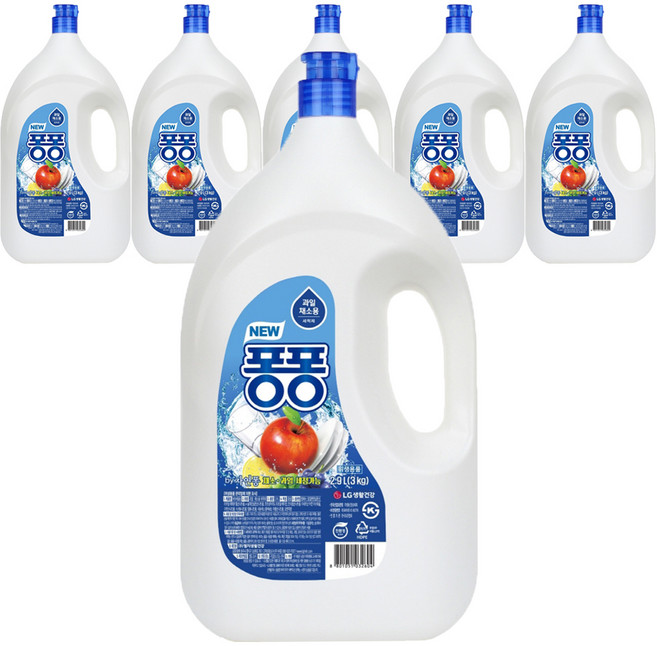 퐁퐁 주방세제, 2.9L, 6개