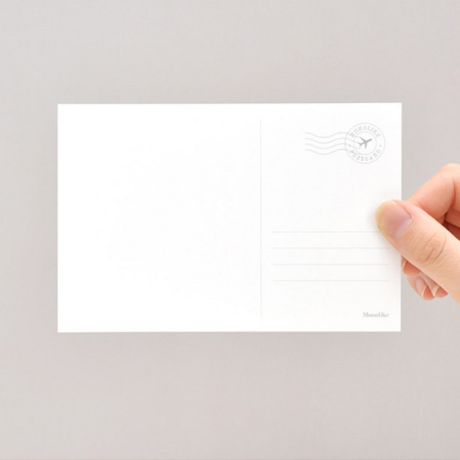 모노라이크 무지엽서, 100개