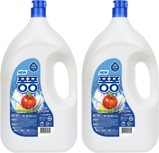 퐁퐁 주방세제, 2.9L, 2개