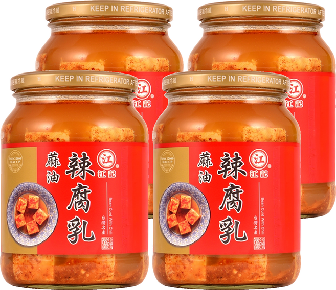 江記 麻油辣腐乳, 750g, 4罐
