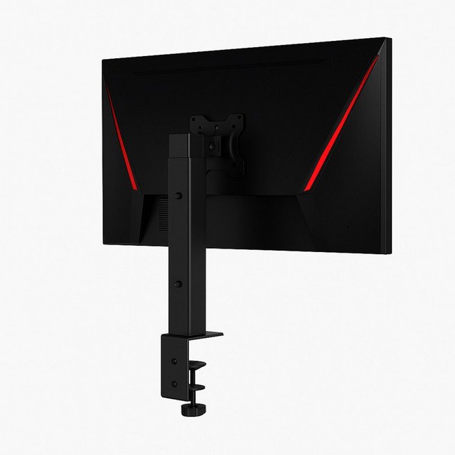 카멜마운트 높이 조절 싱글 모니터 거치대 MBS1C, 블랙, 1개