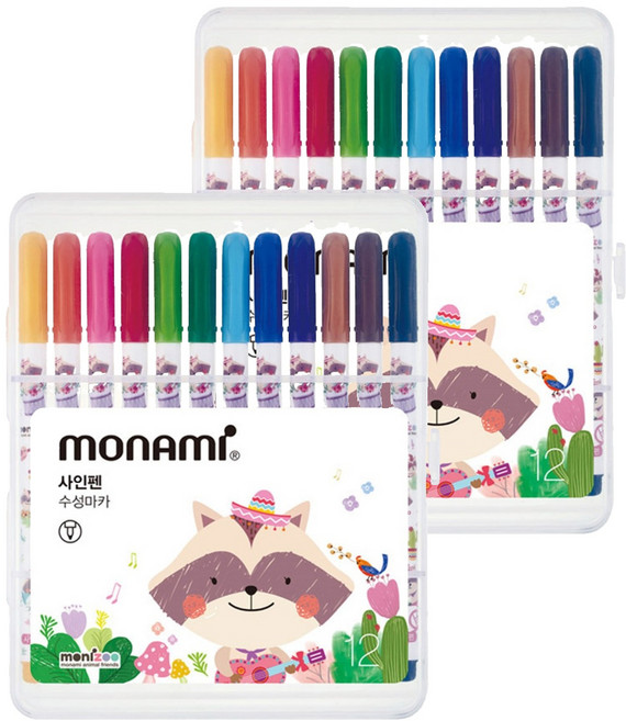 monAmi Monijoo 12色簽字筆, 多色, 2組