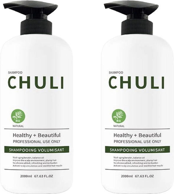 Chuli 初梨 天然系列 洗髮精 薄荷, 2L, 2桶