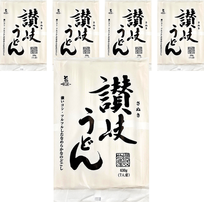 讃岐物產 讚歧烏龍麵, 630g, 5包