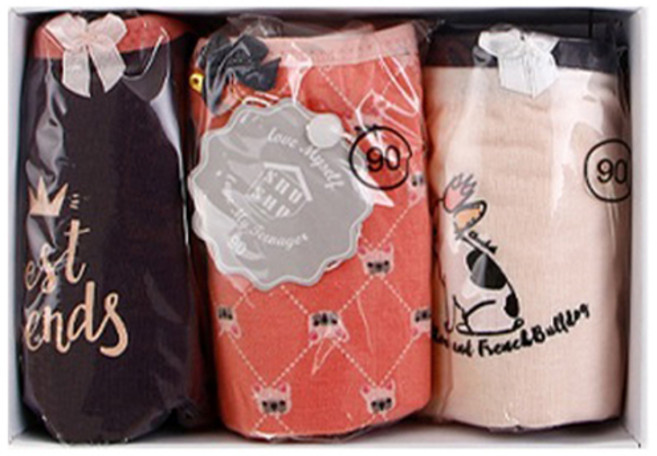 防漏塗層棉質彈性生理褲3件組