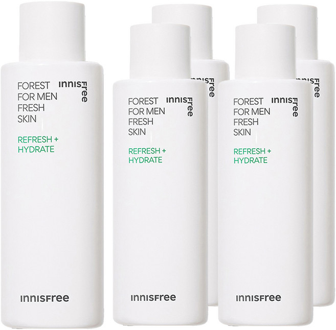 INNISFREE Forest For Men 清爽化妝水, 180ml, 5個