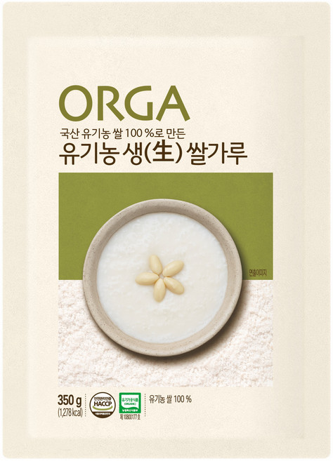 올가 유기농 생쌀가루, 350g, 1개
