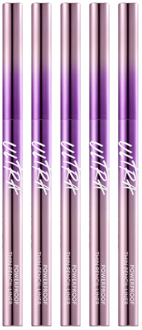 미샤 울트라 파워프루프 씬 펜슬 라이너 0.12g, 리얼 브라운, 5개