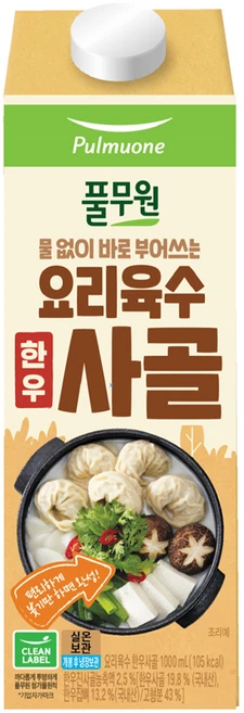 풀무원 요리육수 사골, 1L, 1개 - 쿠팡