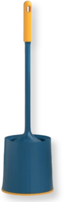 소르트잇 스탠드형 변기솔 원형 욕실 화장실 청소솔, 네이비옐로우, 1개