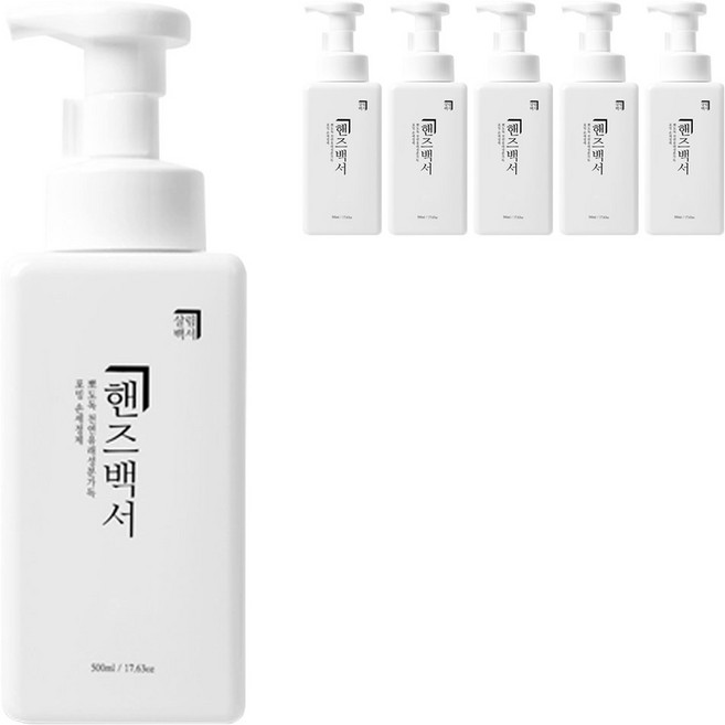 살림백서 핸드워시 레몬향, 500ml, 6개
