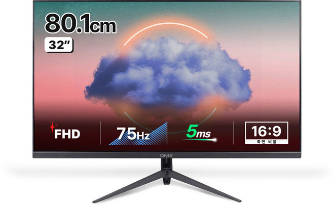 큐닉스 FHD REAL 75 HDR TYPE C 오피스 모니터, 80.1cm, QX32SD(무결점)