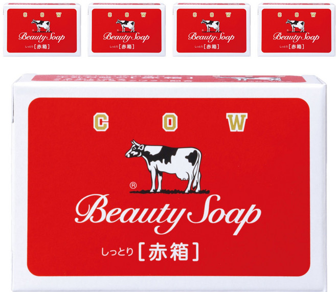 COW STYLE 牛乳石鹼 牛乳香皂 玫瑰滋潤, 90g, 5個