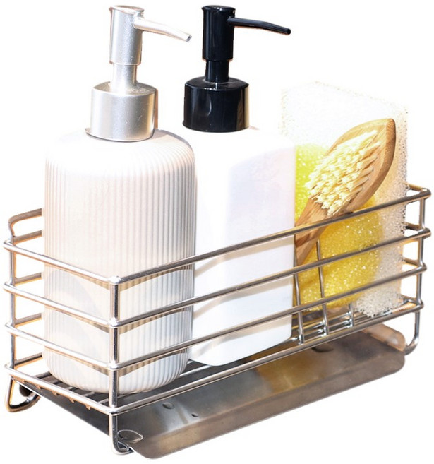 스텐팩토리 올스텐 304 물빠짐 세제 디스펜서랙, 1개