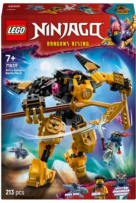 레고 닌자고 71839 아린의 스핀짓주 배틀 로봇, 혼합색상, 1개