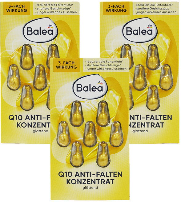 dm Balea 芭樂雅 精華膠囊 Q10 黃色 7顆, 7ml, 3組