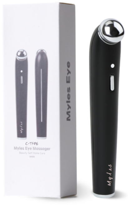 밀레스 온열 눈가케어 마사지기, UK102, 블랙