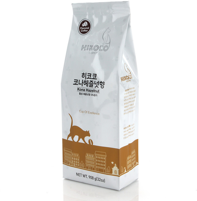 히코코 코나 헤이즐넛향 원두커피, 908g, 1개, 홀빈(분쇄안함)