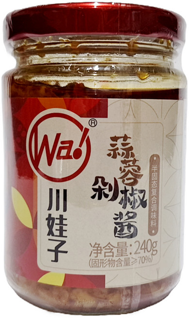 川娃子 蒜蓉剁椒醬, 240g, 1罐