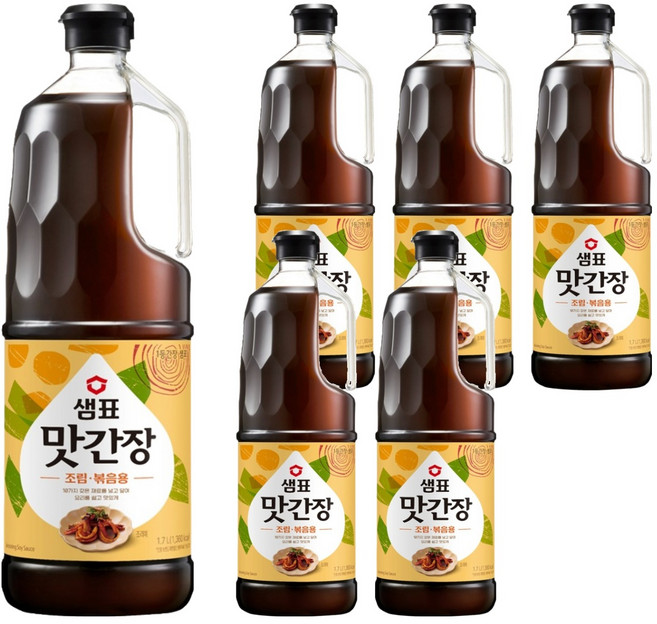 샘표 맛간장 조림볶음용, 1.7L, 6개