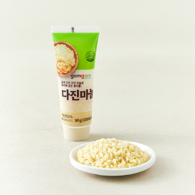 곰곰 국산 다진마늘 튜브타입, 80g, 1개