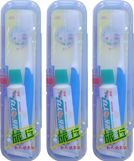 T.KI 白人 蜂膠牙膏30g+短頭牙刷 顏色隨機, 3組, 30g