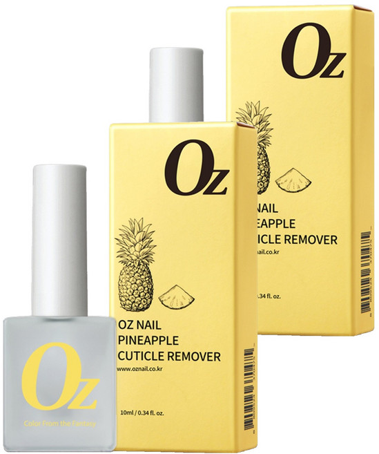 오즈네일 파인애플 큐티클 리무버, 10ml, 2개