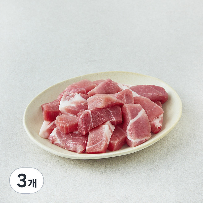 한돈 앞다리 찌개용 (냉장), 500g, 3개