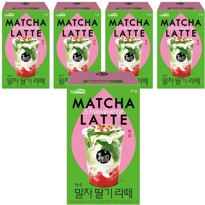 까페모리 로스티크 말차 딸기 라떼, 21.8g, 10개입, 5개