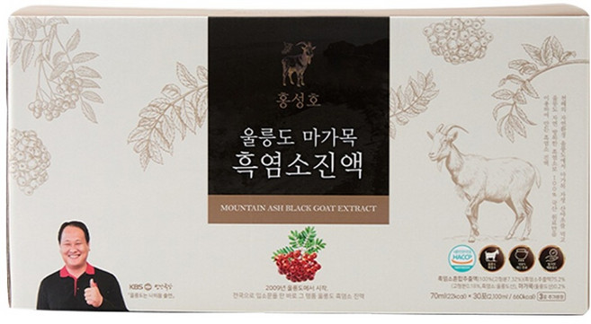 홍성호 정품 울릉도 마가목 흑염소진액, 2.31L, 1박스