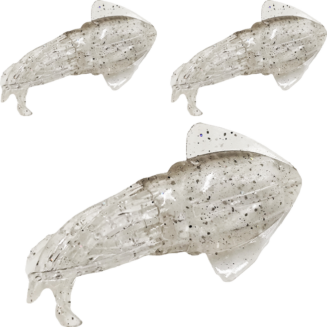 DAIWA 大和 路亞 KASAGOCLUB IKA 頭巾2 3個, KM Holo DG 透明, 1包