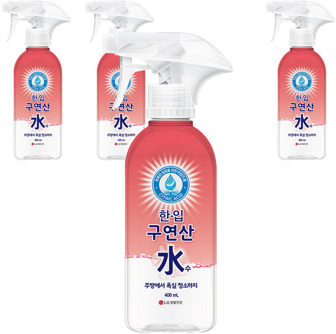 한입 구연산수 용기, 400ml, 4개