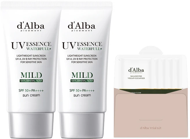 달바 비건 워터풀 마일드 선크림 SPF 50+ PA++++, 50ml, 2개 - 쿠팡