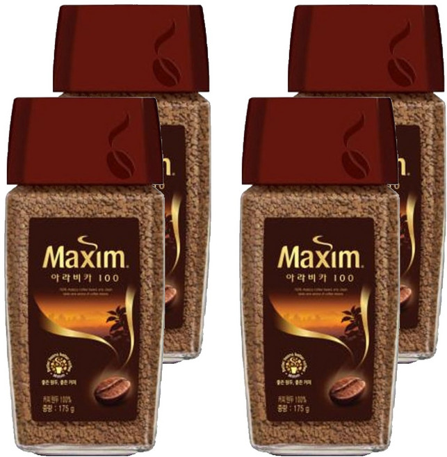 맥심 아라비카100 원두커피믹스 병, 175g, 1개입, 4개