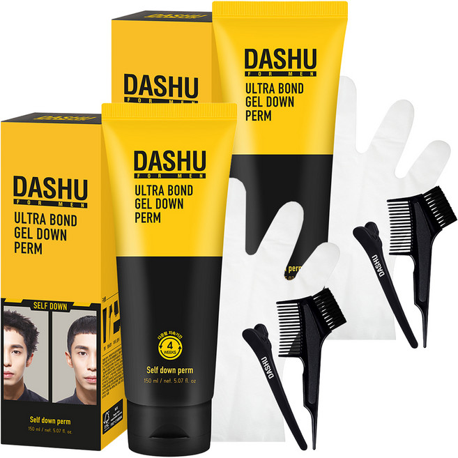 다슈 포맨 울트라 본드 젤 다운펌 세트 억센모발용, 150ml, 2개