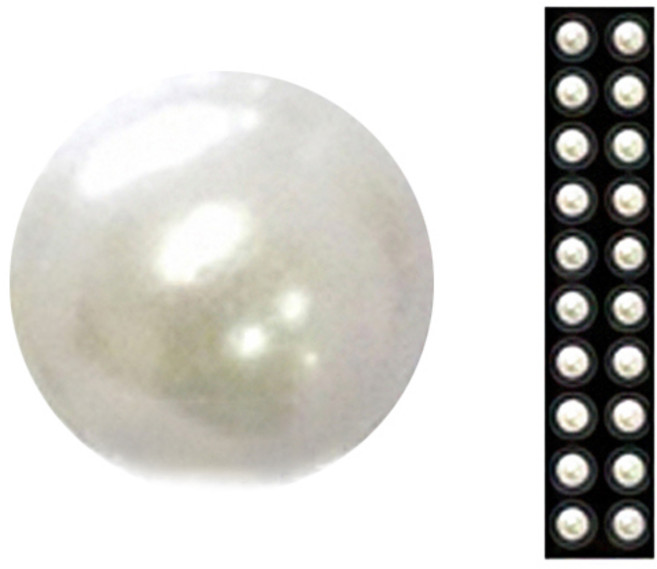 와사비네코 쥬얼리 귀지압패치 L 4.0mm 20p, 화이트진주, 1개