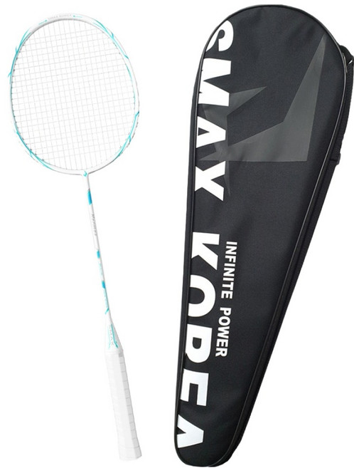 SmaxKorea 全碳纖維超輕量羽球拍 83g, 1個, 單一商品