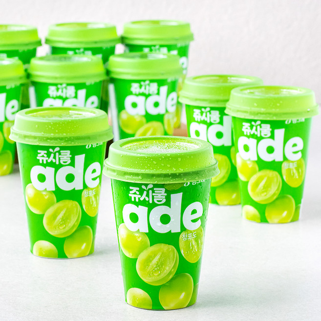 쥬시쿨 청포도 에이드, 250ml, 10개