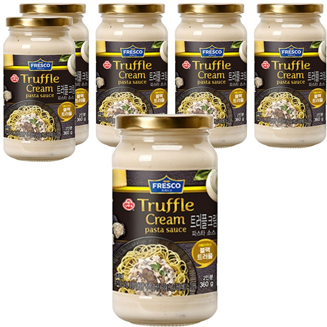 오뚜기 프레스코 트러플크림 파스타 소스, 360g, 6개