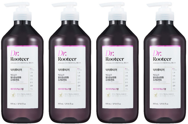 닥터루티어 맥주효모 트리트먼트 파우더리 머스크향, 800ml, 4개