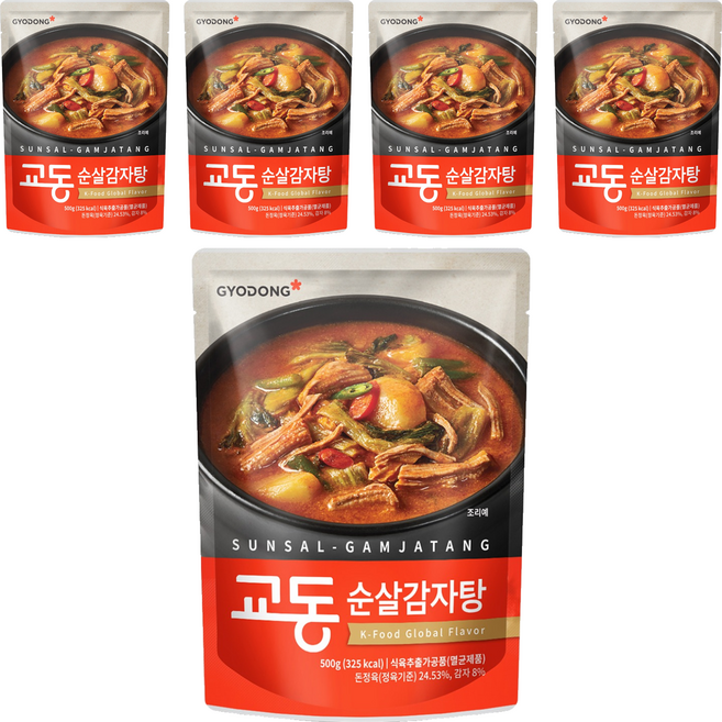교동식품 교동 순살 감자탕, 500g, 5개