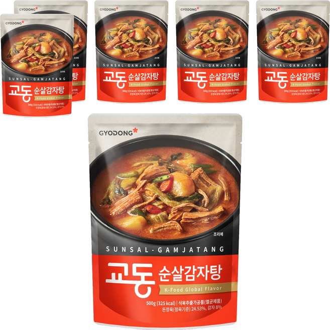 교동식품 교동 순살 감자탕, 500g, 6개