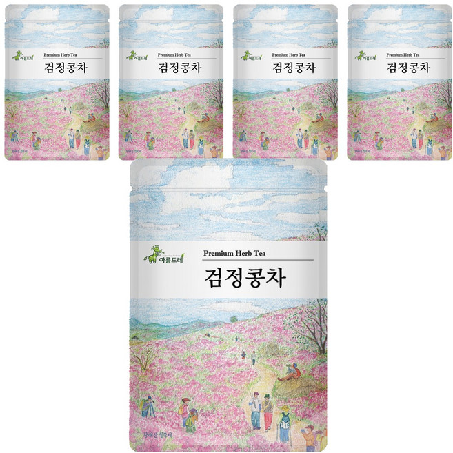 아름드레 검정콩차, 2.5g, 25개입, 5개