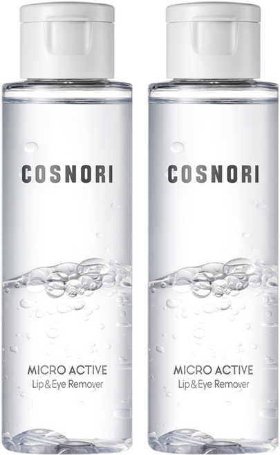 COSNORI 微米活力眼唇卸妝液, 100ml, 2個