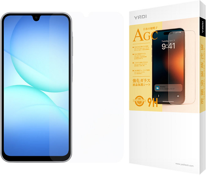 YADI 亞第 水之鏡 手機 玻璃 保護貼 Galaxy A17 5G 6.7吋 2025 9H硬度 抗污 防指紋 透明色 GPA4-SS-A17 1個 廠商品質保證: 本產品採完整品瑕疵換新保固 若是一經拆膜安裝使用 則不再接受退換保固。